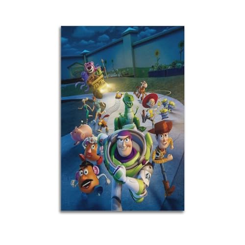LMJUSNEFNC Toy Story 3 - Póster decorativo de la película sobre lienzo para pared e impresión artística moderna para dormitorio familiar, 20 x 30 cm