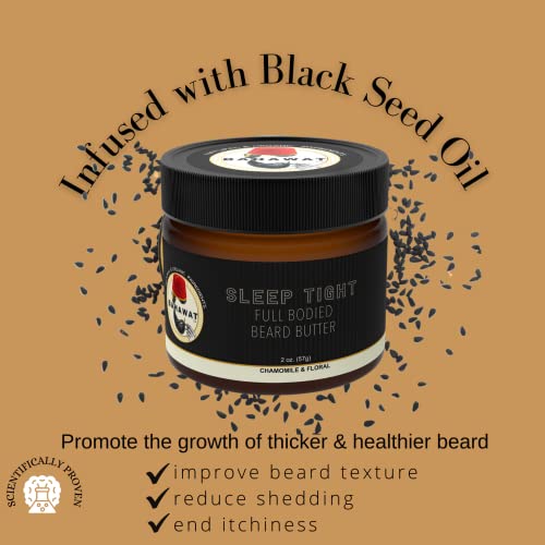 Bahawat Beard Butter For Men Leave-In Conditioner - Herbal Chamomile - Strengthen & Soften While Relieving Itch – Made In Usa With 11 Organic, Natural Ingredients | The Best Beard Butter - 2 Oz. #TOP7