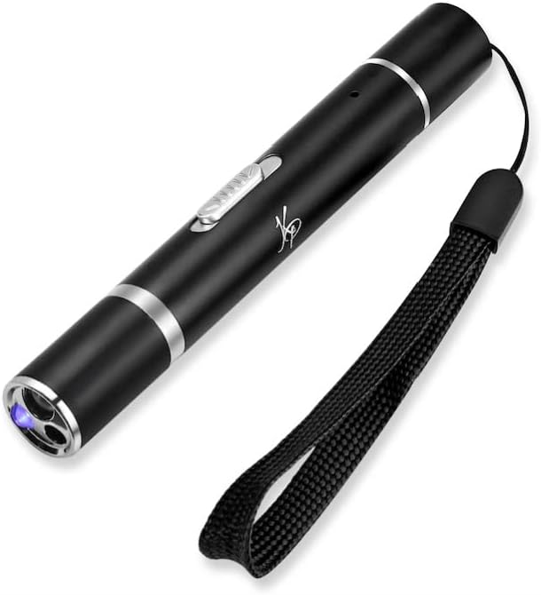 Karl Penn 7 in 1 Cat / Dog LED Light Pointer Toy in Black with Premium Storage Box (USB Rechargeable)