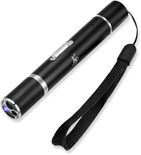 Karl Penn 7 in 1 Cat / Dog LED Light Pointer Toy in Black with Premium Storage Box (USB Rechargeable)