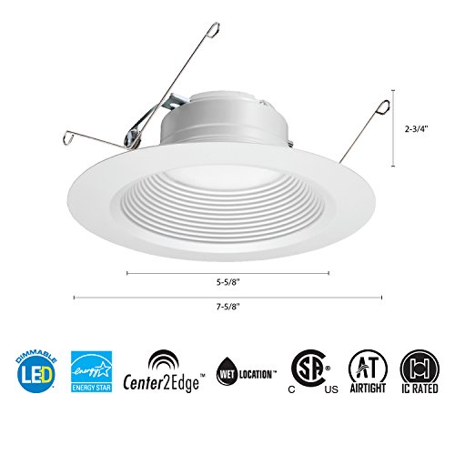 Lithonia Lighting 65Bemw Led 30K M6 5/6 Inch 11.9W White Led Recessed Baffle Module, 3000K #TOP2