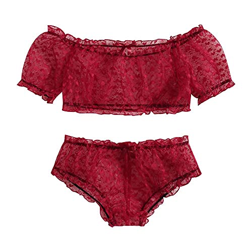 Lingerie sexy transparente en dentelle fine avec soutien-gorge évider pour femme