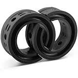 AICARS Shock Absorber Spring Rubber: Coil Spring Booster Cushion Car Bumper Buffer Power Cushion Black B Type- Pack of 2