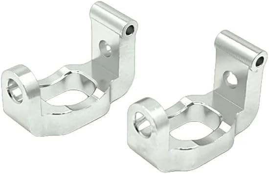 Metal Upgrade Front Steering Block Cup Compatible with Hyper Go MJX 10303 10304 110 Scale RC High Speed RC Car, Metal Upgrade and Modification Parts, Part Number P10234A Silver
