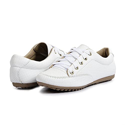 Sapatênis Tênis Feminino Casual Perfurado Izabela Araújo - 200 - Branco Tamanho:42;Cor:Branco
