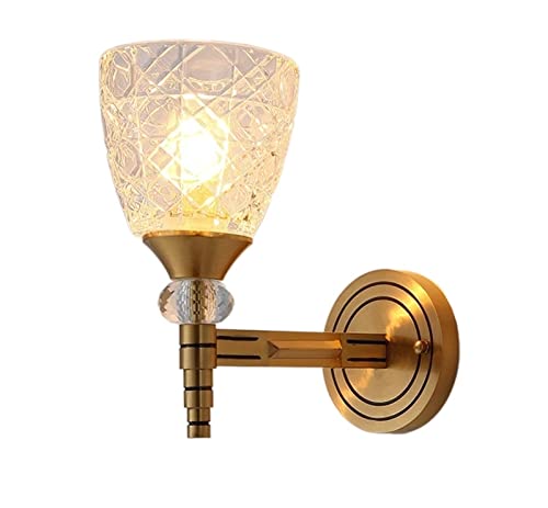 Luminaire mural E14 cuivre pour éclairage escalier et décoration salon
