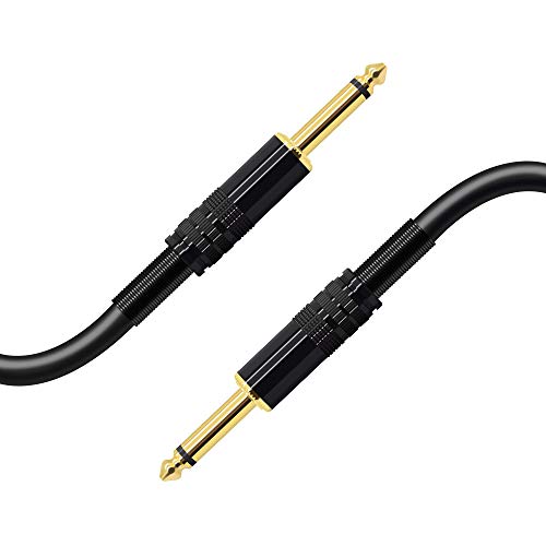 SONICAKE Guitar Accessories Premium 1/4 Inch 3 ft. 24AWG Lossless Signal Thru Guitar/Bass