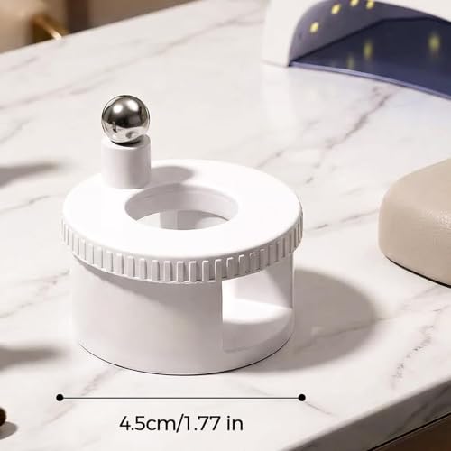 Rotating Cat Eye Magnet for Nails ,Multi-Function Magnetic Nail Tool with Uniform Magnetic Force,Excellent Light Absorption Effect for Beginners Diy and Nail Salon Use (White 1Pcs) - Image 3