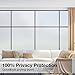 Coavas Window Privacy Film Frosted Glass Window Film Stained Glass Window Film Bathroom Window Frosting Film Day and Night Privacy Heat Blocking Non-Adhesive Window Tint for Home Office 17.5x78.7