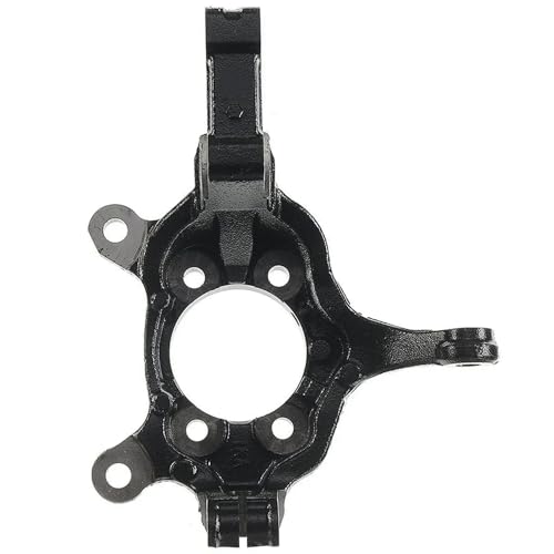 Image of Detroit Axle - Front Right Steering Knuckle for Nissan Sentra Juke Leaf NV200 Chevrolet City Express Passenger Side Steering Knuckle Assembly 2015 2016 2017 Replacement