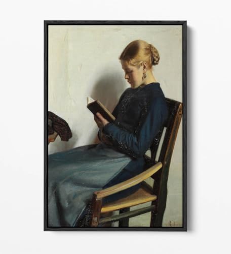 Impression sur toile Michael Ancher cadre flottant pour habiller un mur vide - 2