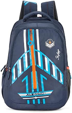 Skybags Riddle 2 Blue 45 Cms Casual Backpack, BLUE, One Size, Asian