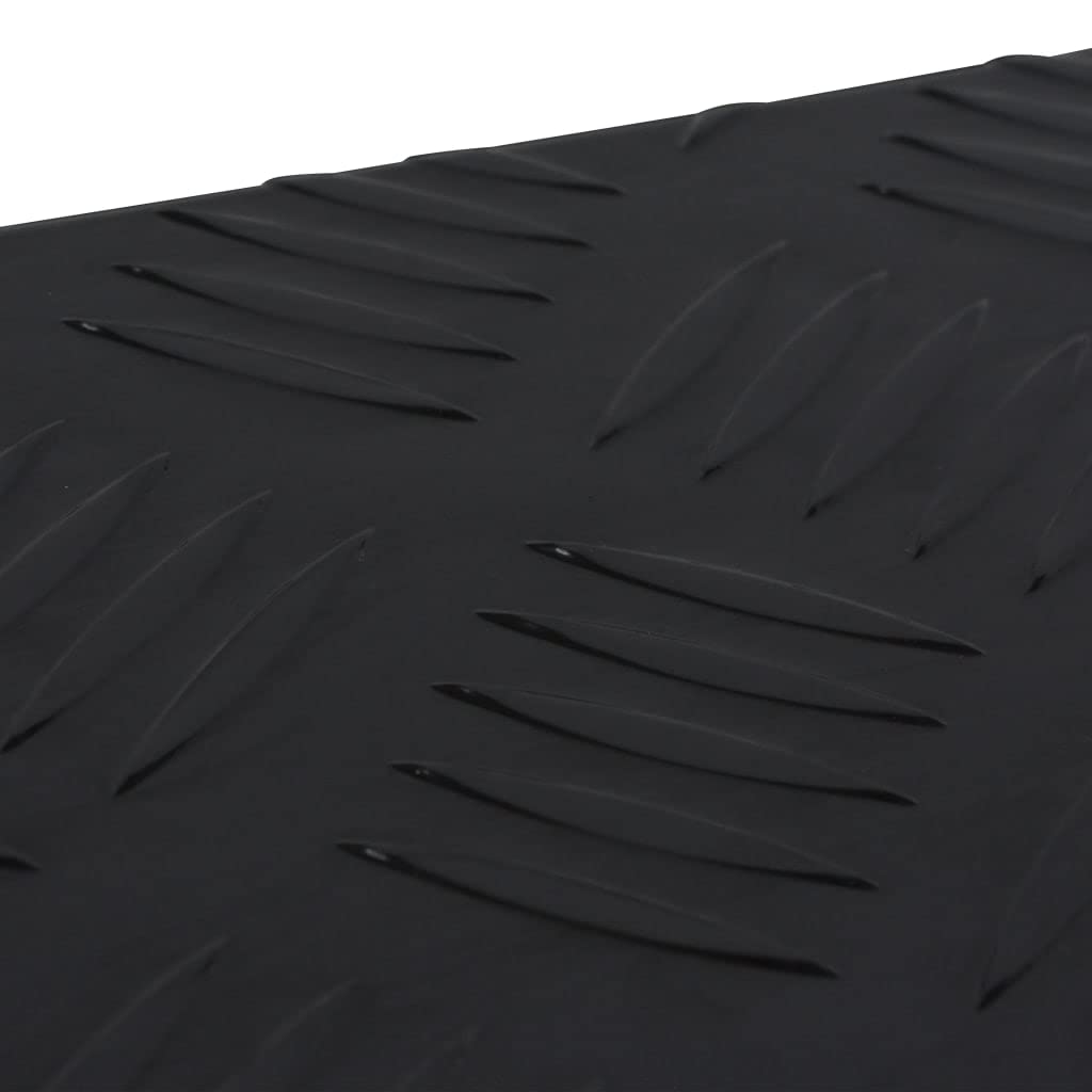 Aluminiowa skrzynka czarna 485 x 140 x 200 mm z powłoką proszkową, skrzynka narzędziowa z systemem zamykania i 2 kluczami, nierdzewna, lekka, idealna do warsztatu, garażu, transportu i