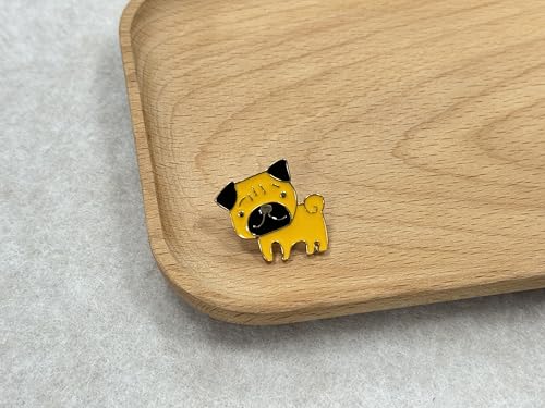 Yellow Little Dog Brooch Lapel Pin Metal Enamel Delicate Brooch Pin Accessory for Backpack Clothes Hat Decoration Badges for Women Men Girls Kids Gift3