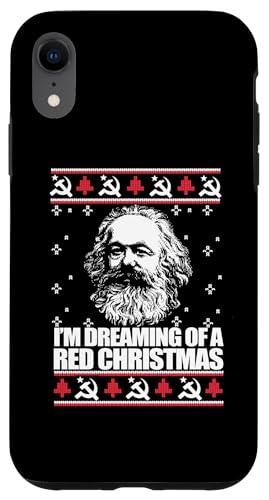 DREAMING RED CHRISTMAS Karl Marx Ugly Xmas �Z�[�^�[ �~�[�� �X�}�z�P�[�X iPhone XR �p