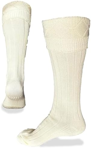 Scottish Kilt Hose for Men, Ribbed Socks for USA Shoe Sizes