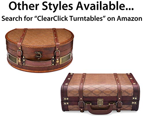 ClearClick Vintage Suitcase Turntable with Bluetooth & USB - Classic Wooden Retro Style - Thumbnail 7