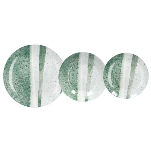 Andrea Fontebasso Servizio piatti giornaliero 18 pezzi, per 6 persone in porcellana - Moon Malachite