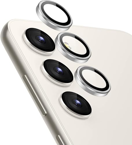 Image of RODMED Premium Camera Lens Protector Compatible For Samsung Galaxy S23 Plus 5G (Grey) Camera Lens Protector - 9H Tempered Glass, Military-Grade Anti-Scratch, Case-Friendly, Easy Install Frame