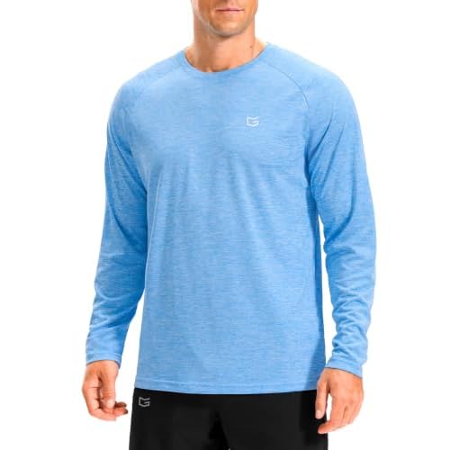 G Gradual Men's Athletic Running Shirts Long Sleeve Dry Fit Workout T-Shirt