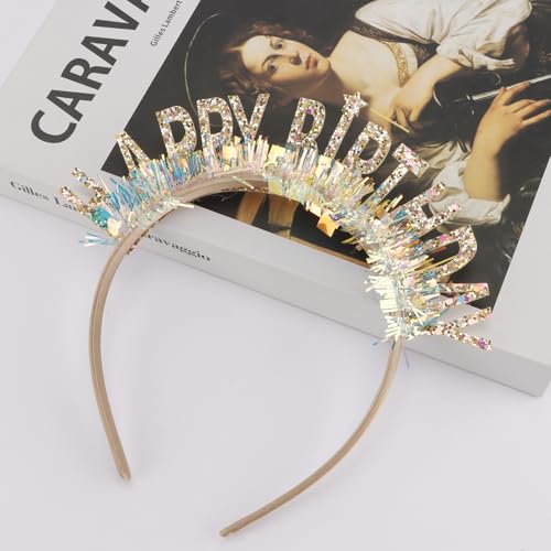 Cocide Happy Birthday Birthday Headbands For Women Happy Birthday Tiaras For Girls Birthday Crowns Decorations Party Accessories thumb #2