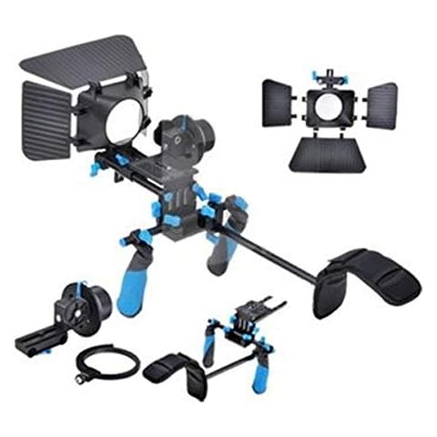 CowboyStudio RL02 Kit DSLR Rig With Follow Focus and Matte Box Cover