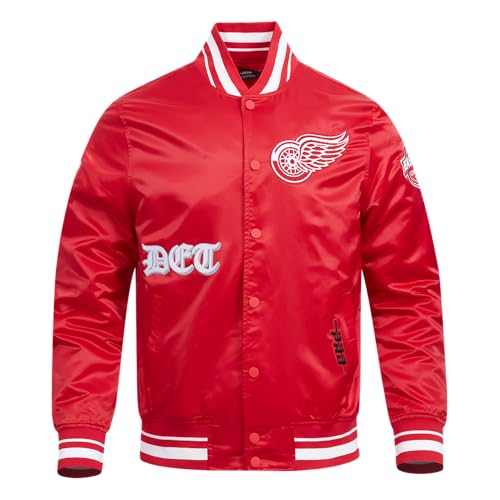 Image of Pro Standard Mens NHL Old English Satin Jacket