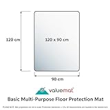 Floortex® Valuemat® Basic Vinyl Rectangular Multi-Purpose Floor Protection Mat for Hard Floors - 90 x 120cm - Image 7