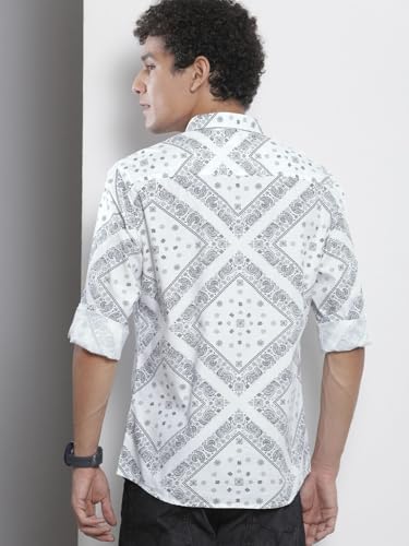 Image of THE INDIAN GARAGE CO Men's Cotton Printed Regular Fit Shirt