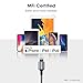 USB C to Lightning Cable, 6.6 ft iPhone 11 Charger [Apple MFi Certified] PD Fast Charging Nylon Braided Cable for iPhone 11/11 Pro/11 Pro Max/X/XS/XR/8/8 Plus/iPad/Air3/Mini5, Supports Power Delivery
