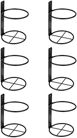 Hbaebdoo Wine Wall Holder, 6 Pack Wine, Metal Wine Bottle Display Holder for Wine Storage Wall Wine Theme Decor