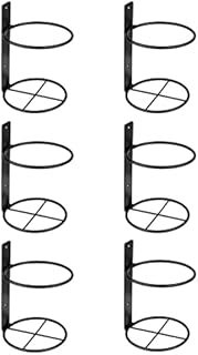Hbaebdoo Wine Wall Holder, 6 Pack Wine, Metal Wine Bottle Display Holder for Wine Storage Wall Wine Theme Decor
