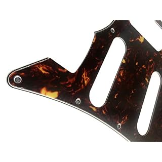 Pièces de guitare pour guitare Squier Vintage Modified Bass VI 1963/4/5/6 Style Pickguard (4 plis marron tortue) - Les Beatles, Paul McCartney, John Lennon, RIngo Starr, George Harrison Pièces de guitare pour guitare Squier Vintage Modified Bass VI 1963/4/5/6 Style Pickguard (4 plis marron tortue) – Image 5