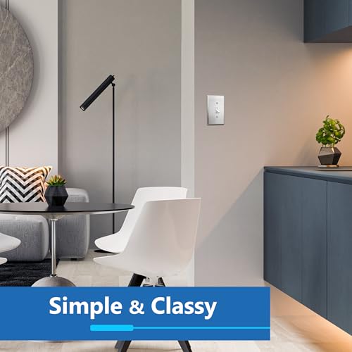 LIDER Toggle Switch Metal Wall Plate, Impact/Corrosion Resistant, Metal Light Switch Cover, Modern Decoration Upgrading, Mid-Size 1-Gang 4.88" x 3.11", UL Listed, Stainless Steel, 5-Pack by LIDER - Image 6