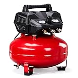 MOTOOS 6 Gallon Portable Pancake Air Compressor, 1.5HP 120V Oil-Free, 150 PSI, 3.8 SCFM @ 40 PSI, 2.8 SCFM @ 90 PSI, for Air Tools, Tires, Garage & Shop
