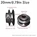 tooloflife Cast Iron V Belt Pulley, Heavy-Duty V-Groove Pulley for Industrial/DIY Power Transmission (20mm/0.79in)