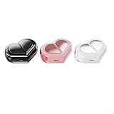 Auriculares inalámbricos para mujer con diseño en forma de corazón, cómodos y ligeros para escuchar durante mucho tiempo (rosa)