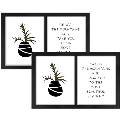 Golden State Art, 8x10 Double Picture Frame, Display Two 8x10 Photos(Black)