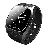 Amyove Fashion Leisure Bluetooth Touch Screen Smart Wrist Watch Waterproof Multifunction Smartwatch for Android/iOS Samsung iPhone HTC Phone