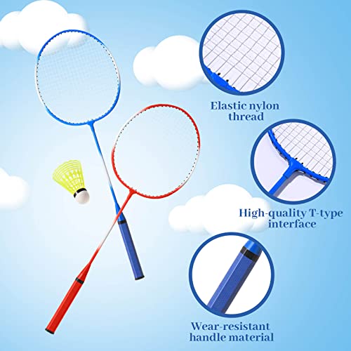 8 Pieces Badminton Rackets Set With 12 Badminton 4 Carrying Bag Shuttlecocks Lightweight Badminton Racquets Badminton Equipment Badminton Set For Adults And Teenagers #TOP2
