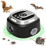 Ultrasonic Pest Repeller Indoor 4 Modes,360° Plug in Mouse Deterrent,120 M² Wide Range Rodent Deterrent Indoor,Mouseblocker for House,Attic,Garage,Warehouse Rvs repelente ultrasonico de plagas