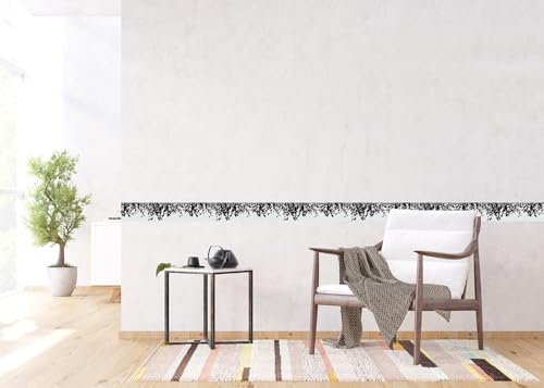 AG Design Selbstklebende Bordüre Birke, AWB 8278 | Wasserfest Dekoration für Wände, Möbel, Tapeten, Wandverkleidungen und Türen, Folie, Mehrfarbig | Breite 500 cm x Höhe 13.8 cm