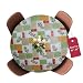 Covers For The Home Deluxe Elastic Edged Flannel Backed Vinyl Fitted Table Cover - Olive Patch Pattern - Large Round - Fits Tables up to 45" - 56" Diameter