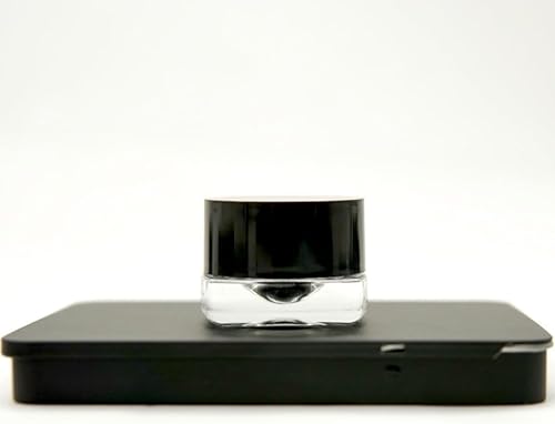 Miniatura 9 de Recipientes de vidrio a prueba de niños de 0.2 fl oz (paquete de 50) con base de almohada, tarro de tapa redonda (tapa blanca)