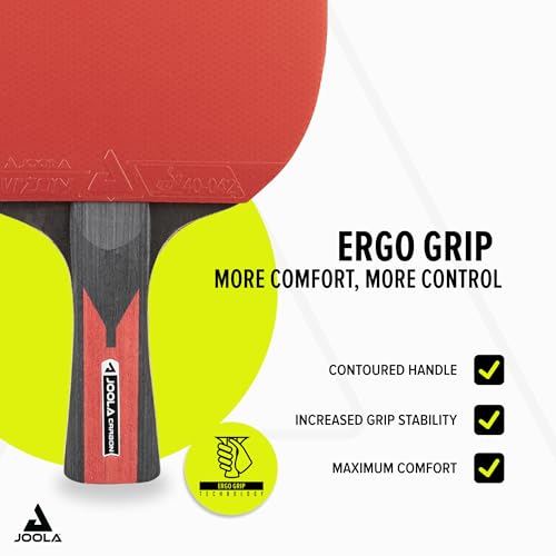 JOOLA Carbon Speed Ping Pong Paddle with Paddle Cover - Ergonomic Grip - ITTF Approved - Professional Ping Pong Paddles for Advanced Power & Speed - Table Tennis Racket - Black by JOOLA - Image 5