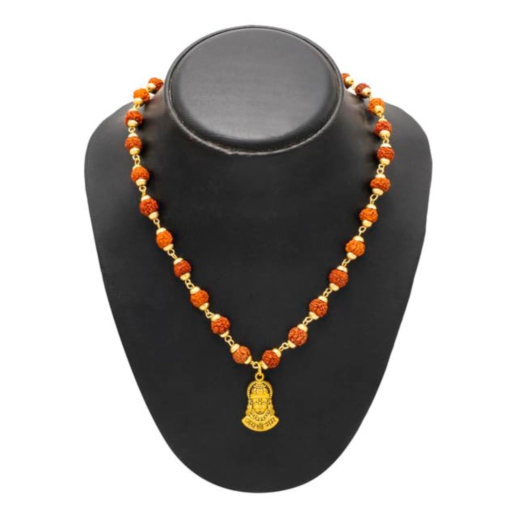 Gold Plated Lord Hanuman Rudraksha Pendant Locket