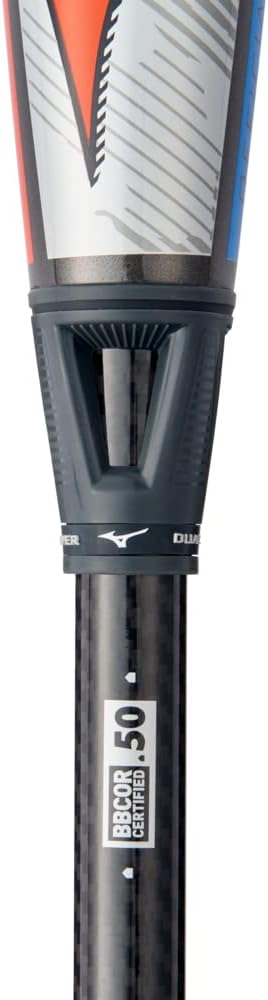 Mizuno B23-PWR CRBN -3 BBCOR Baseball Bat | 2 5/8 inch Barrel | 2 Piece Composite | Detonator Cor | Dual Frequency Damper | Black Onyx Carbon | Speed-Helix Grip