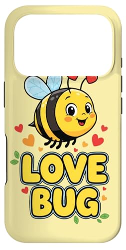 Love Bug �L���[�g ���킢�� �o�����^�C�� �n�` �n�[�g�t�� �X�}�z�P�[�X iPhone 17 Pro �p