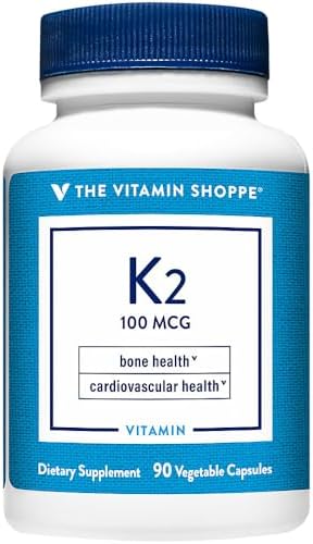 The Vitamin Shoppe Vitamin K2-100 MCG (90 Vegetarian Capsules)