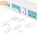 Fabur Protector Enchufe Seguridad para niños Europeo 20 PCS blanco